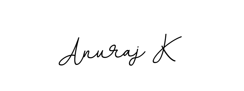 Create a beautiful signature design for name Anuraj K. With this signature (BallpointsItalic-DORy9) fonts, you can make a handwritten signature for free. Anuraj K signature style 11 images and pictures png