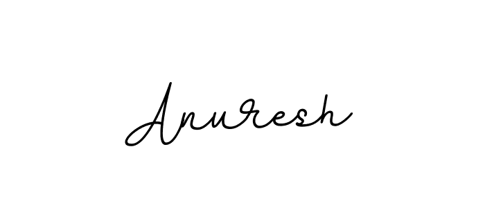 How to make Anuresh name signature. Use BallpointsItalic-DORy9 style for creating short signs online. This is the latest handwritten sign. Anuresh signature style 11 images and pictures png
