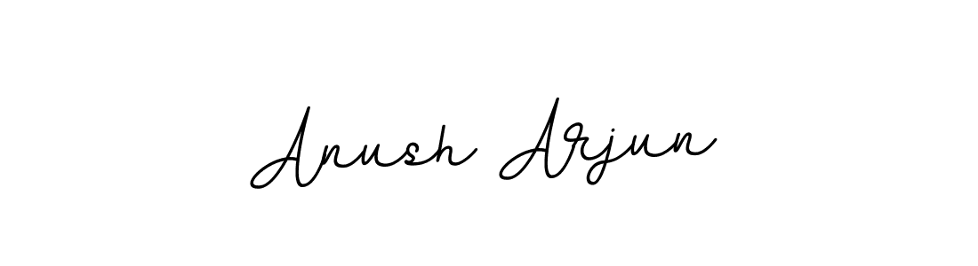 Design your own signature with our free online signature maker. With this signature software, you can create a handwritten (BallpointsItalic-DORy9) signature for name Anush Arjun. Anush Arjun signature style 11 images and pictures png