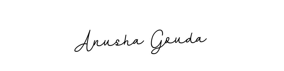 Anusha Gouda stylish signature style. Best Handwritten Sign (BallpointsItalic-DORy9) for my name. Handwritten Signature Collection Ideas for my name Anusha Gouda. Anusha Gouda signature style 11 images and pictures png