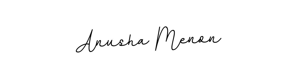 Anusha Menon stylish signature style. Best Handwritten Sign (BallpointsItalic-DORy9) for my name. Handwritten Signature Collection Ideas for my name Anusha Menon. Anusha Menon signature style 11 images and pictures png