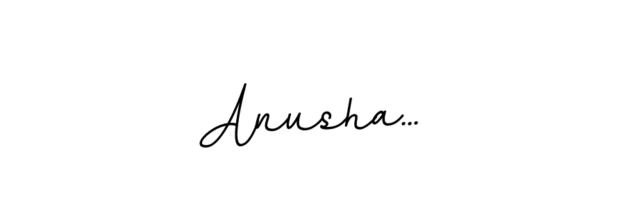 Make a beautiful signature design for name Anusha.... With this signature (BallpointsItalic-DORy9) style, you can create a handwritten signature for free. Anusha... signature style 11 images and pictures png