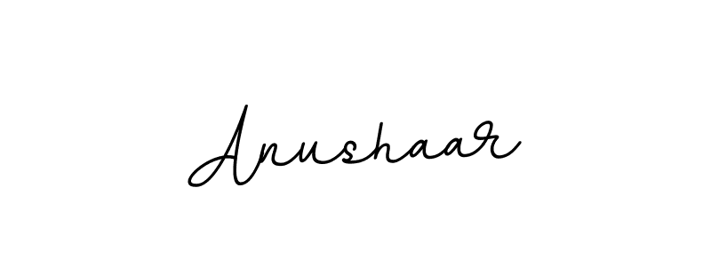 Use a signature maker to create a handwritten signature online. With this signature software, you can design (BallpointsItalic-DORy9) your own signature for name Anushaar. Anushaar signature style 11 images and pictures png