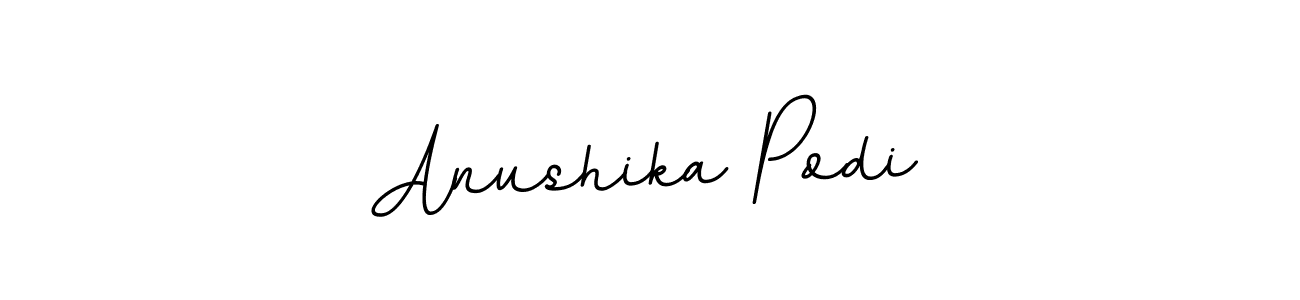 if you are searching for the best signature style for your name Anushika Podi. so please give up your signature search. here we have designed multiple signature styles  using BallpointsItalic-DORy9. Anushika Podi signature style 11 images and pictures png