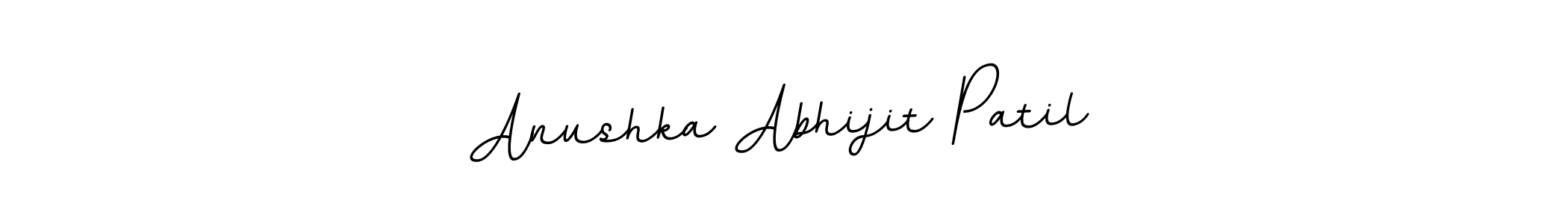 Make a beautiful signature design for name Anushka Abhijit Patil. With this signature (BallpointsItalic-DORy9) style, you can create a handwritten signature for free. Anushka Abhijit Patil signature style 11 images and pictures png
