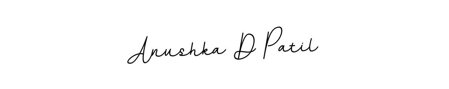 Design your own signature with our free online signature maker. With this signature software, you can create a handwritten (BallpointsItalic-DORy9) signature for name Anushka D Patil. Anushka D Patil signature style 11 images and pictures png