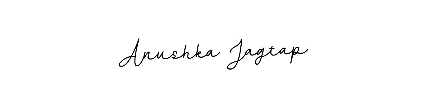 Create a beautiful signature design for name Anushka Jagtap. With this signature (BallpointsItalic-DORy9) fonts, you can make a handwritten signature for free. Anushka Jagtap signature style 11 images and pictures png