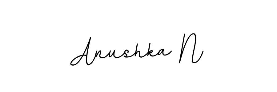 Create a beautiful signature design for name Anushka N. With this signature (BallpointsItalic-DORy9) fonts, you can make a handwritten signature for free. Anushka N signature style 11 images and pictures png
