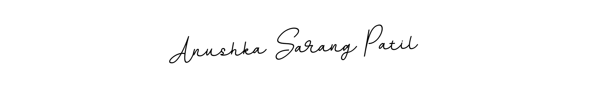 Make a beautiful signature design for name Anushka Sarang Patil. With this signature (BallpointsItalic-DORy9) style, you can create a handwritten signature for free. Anushka Sarang Patil signature style 11 images and pictures png