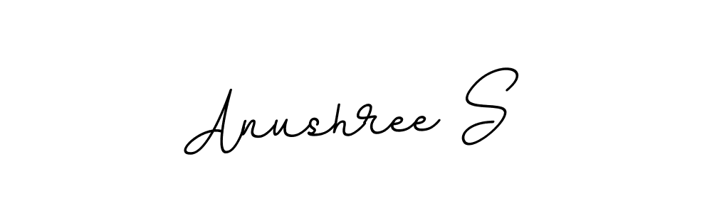 Create a beautiful signature design for name Anushree S. With this signature (BallpointsItalic-DORy9) fonts, you can make a handwritten signature for free. Anushree S signature style 11 images and pictures png