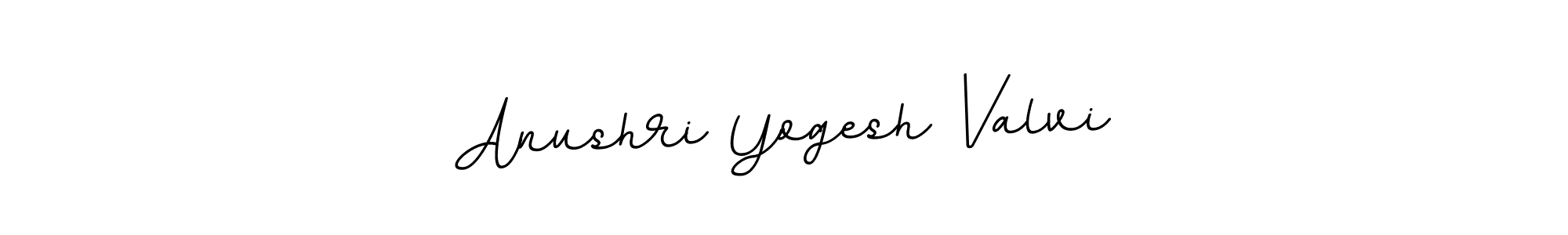 It looks lik you need a new signature style for name Anushri Yogesh Valvi. Design unique handwritten (BallpointsItalic-DORy9) signature with our free signature maker in just a few clicks. Anushri Yogesh Valvi signature style 11 images and pictures png