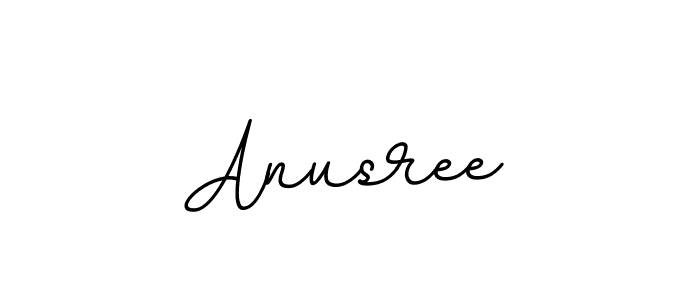 Use a signature maker to create a handwritten signature online. With this signature software, you can design (BallpointsItalic-DORy9) your own signature for name Anusree. Anusree signature style 11 images and pictures png