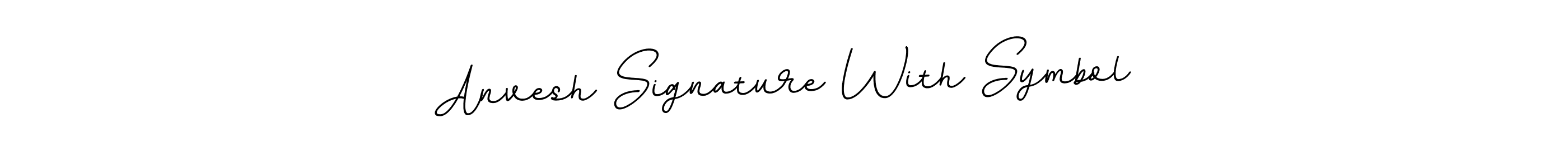 Use a signature maker to create a handwritten signature online. With this signature software, you can design (BallpointsItalic-DORy9) your own signature for name Anvesh Signature With Symbol. Anvesh Signature With Symbol signature style 11 images and pictures png