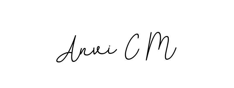 It looks lik you need a new signature style for name Anvi C M. Design unique handwritten (BallpointsItalic-DORy9) signature with our free signature maker in just a few clicks. Anvi C M signature style 11 images and pictures png
