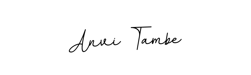 The best way (BallpointsItalic-DORy9) to make a short signature is to pick only two or three words in your name. The name Anvi Tambe include a total of six letters. For converting this name. Anvi Tambe signature style 11 images and pictures png