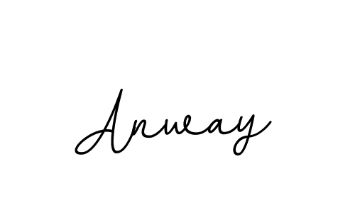 Make a beautiful signature design for name Anway. With this signature (BallpointsItalic-DORy9) style, you can create a handwritten signature for free. Anway signature style 11 images and pictures png