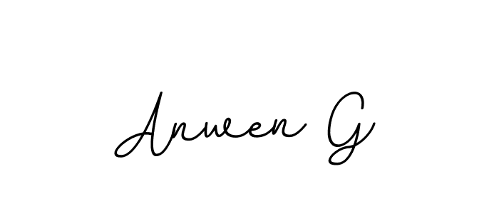 Anwen G stylish signature style. Best Handwritten Sign (BallpointsItalic-DORy9) for my name. Handwritten Signature Collection Ideas for my name Anwen G. Anwen G signature style 11 images and pictures png