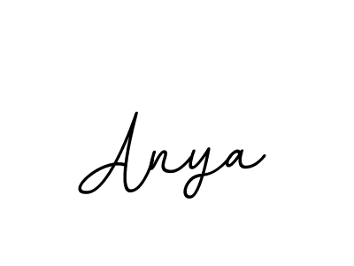 Design your own signature with our free online signature maker. With this signature software, you can create a handwritten (BallpointsItalic-DORy9) signature for name Anya. Anya signature style 11 images and pictures png