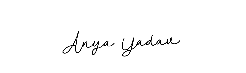 Use a signature maker to create a handwritten signature online. With this signature software, you can design (BallpointsItalic-DORy9) your own signature for name Anya Yadav. Anya Yadav signature style 11 images and pictures png