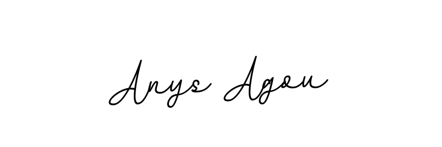 Create a beautiful signature design for name Anys Agou. With this signature (BallpointsItalic-DORy9) fonts, you can make a handwritten signature for free. Anys Agou signature style 11 images and pictures png