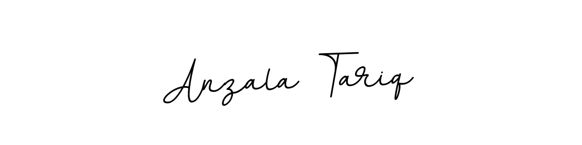 You should practise on your own different ways (BallpointsItalic-DORy9) to write your name (Anzala Tariq) in signature. don't let someone else do it for you. Anzala Tariq signature style 11 images and pictures png