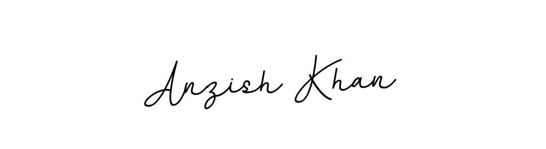 Make a beautiful signature design for name Anzish Khan. With this signature (BallpointsItalic-DORy9) style, you can create a handwritten signature for free. Anzish Khan signature style 11 images and pictures png