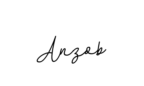 Make a beautiful signature design for name Anzob. With this signature (BallpointsItalic-DORy9) style, you can create a handwritten signature for free. Anzob signature style 11 images and pictures png