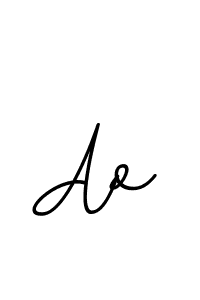 Ao stylish signature style. Best Handwritten Sign (BallpointsItalic-DORy9) for my name. Handwritten Signature Collection Ideas for my name Ao. Ao signature style 11 images and pictures png