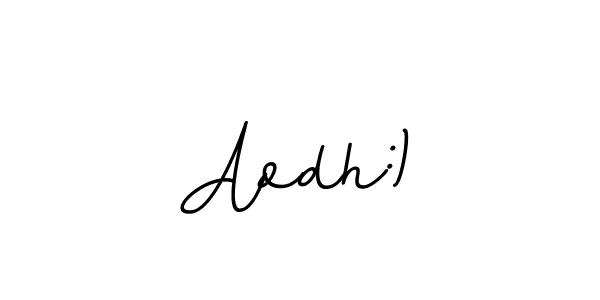 How to make Aodh:) name signature. Use BallpointsItalic-DORy9 style for creating short signs online. This is the latest handwritten sign. Aodh:) signature style 11 images and pictures png