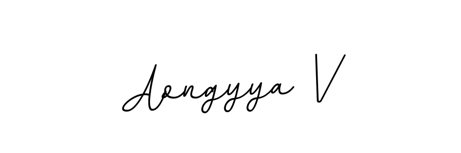 You can use this online signature creator to create a handwritten signature for the name Aongyya V. This is the best online autograph maker. Aongyya V signature style 11 images and pictures png