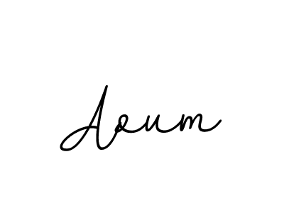 Make a beautiful signature design for name Aoum. With this signature (BallpointsItalic-DORy9) style, you can create a handwritten signature for free. Aoum signature style 11 images and pictures png