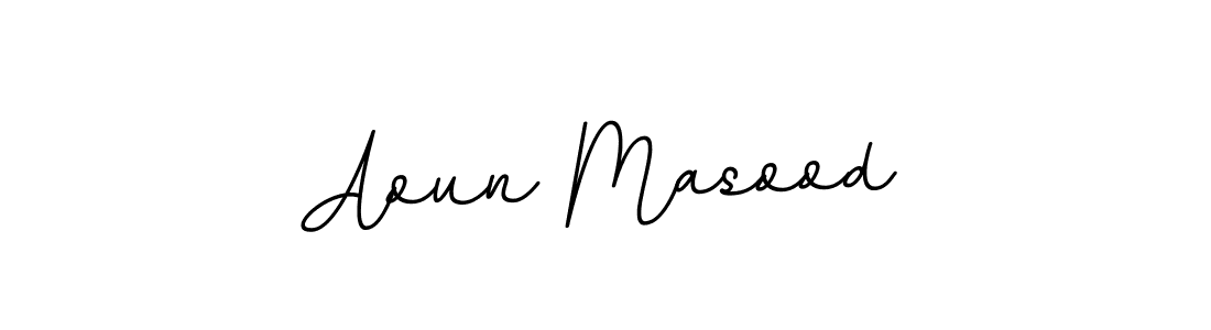 How to make Aoun Masood signature? BallpointsItalic-DORy9 is a professional autograph style. Create handwritten signature for Aoun Masood name. Aoun Masood signature style 11 images and pictures png