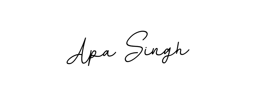 It looks lik you need a new signature style for name Apa Singh. Design unique handwritten (BallpointsItalic-DORy9) signature with our free signature maker in just a few clicks. Apa Singh signature style 11 images and pictures png