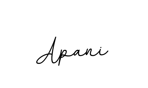 Design your own signature with our free online signature maker. With this signature software, you can create a handwritten (BallpointsItalic-DORy9) signature for name Apani. Apani signature style 11 images and pictures png