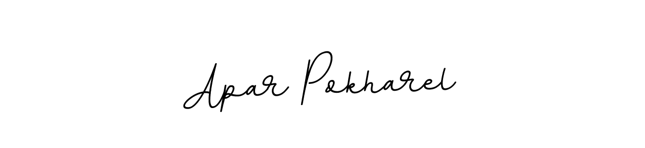 Apar Pokharel stylish signature style. Best Handwritten Sign (BallpointsItalic-DORy9) for my name. Handwritten Signature Collection Ideas for my name Apar Pokharel. Apar Pokharel signature style 11 images and pictures png