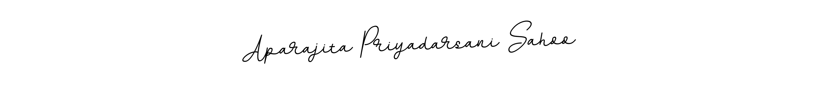 Make a beautiful signature design for name Aparajita Priyadarsani Sahoo. With this signature (BallpointsItalic-DORy9) style, you can create a handwritten signature for free. Aparajita Priyadarsani Sahoo signature style 11 images and pictures png