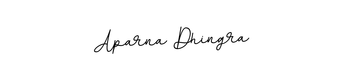 Make a beautiful signature design for name Aparna Dhingra. With this signature (BallpointsItalic-DORy9) style, you can create a handwritten signature for free. Aparna Dhingra signature style 11 images and pictures png