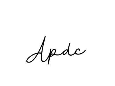 Use a signature maker to create a handwritten signature online. With this signature software, you can design (BallpointsItalic-DORy9) your own signature for name Apdc. Apdc signature style 11 images and pictures png