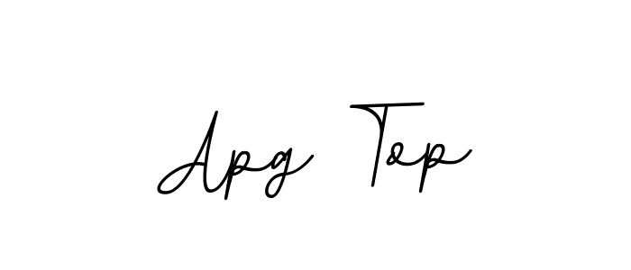 Design your own signature with our free online signature maker. With this signature software, you can create a handwritten (BallpointsItalic-DORy9) signature for name Apg Top. Apg Top signature style 11 images and pictures png