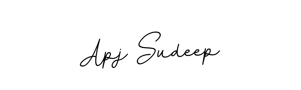 How to make Apj Sudeep signature? BallpointsItalic-DORy9 is a professional autograph style. Create handwritten signature for Apj Sudeep name. Apj Sudeep signature style 11 images and pictures png