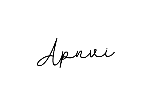 The best way (BallpointsItalic-DORy9) to make a short signature is to pick only two or three words in your name. The name Apnvi include a total of six letters. For converting this name. Apnvi signature style 11 images and pictures png