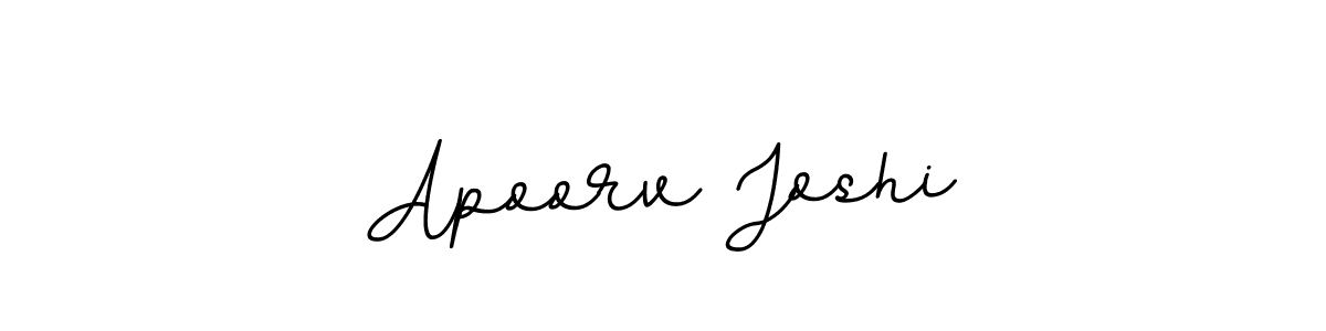 Create a beautiful signature design for name Apoorv Joshi. With this signature (BallpointsItalic-DORy9) fonts, you can make a handwritten signature for free. Apoorv Joshi signature style 11 images and pictures png