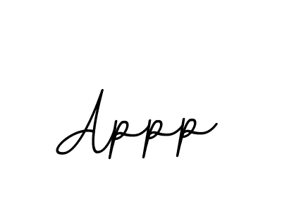 Design your own signature with our free online signature maker. With this signature software, you can create a handwritten (BallpointsItalic-DORy9) signature for name Appp. Appp signature style 11 images and pictures png
