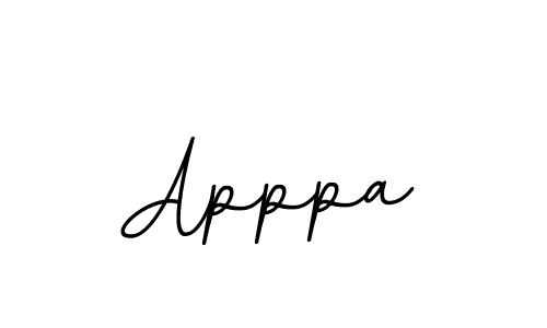 Create a beautiful signature design for name Apppa. With this signature (BallpointsItalic-DORy9) fonts, you can make a handwritten signature for free. Apppa signature style 11 images and pictures png