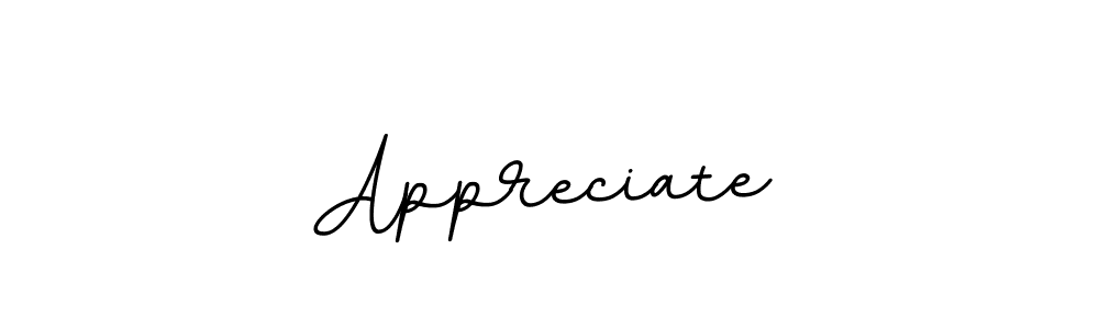 Create a beautiful signature design for name Appreciate. With this signature (BallpointsItalic-DORy9) fonts, you can make a handwritten signature for free. Appreciate signature style 11 images and pictures png