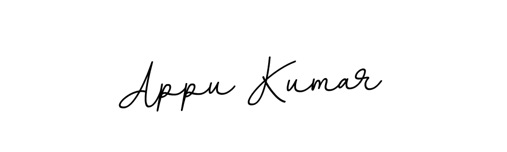 How to make Appu Kumar name signature. Use BallpointsItalic-DORy9 style for creating short signs online. This is the latest handwritten sign. Appu Kumar signature style 11 images and pictures png