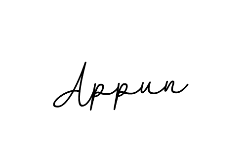 Appun stylish signature style. Best Handwritten Sign (BallpointsItalic-DORy9) for my name. Handwritten Signature Collection Ideas for my name Appun. Appun signature style 11 images and pictures png