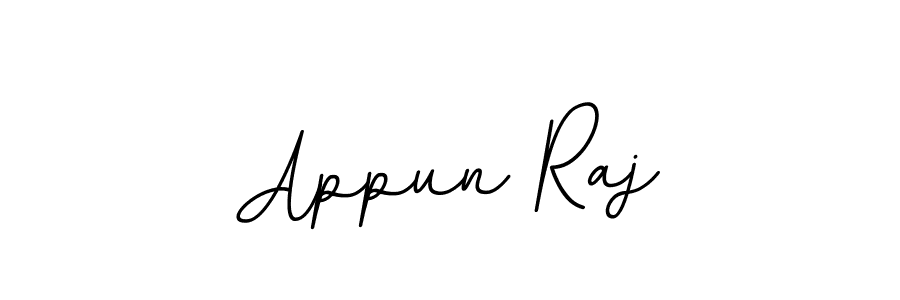 Design your own signature with our free online signature maker. With this signature software, you can create a handwritten (BallpointsItalic-DORy9) signature for name Appun Raj. Appun Raj signature style 11 images and pictures png