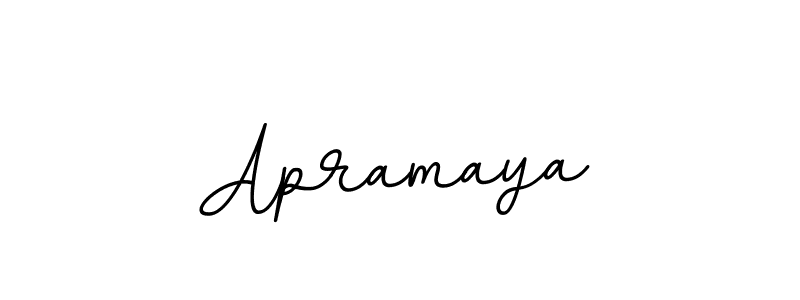 Create a beautiful signature design for name Apramaya. With this signature (BallpointsItalic-DORy9) fonts, you can make a handwritten signature for free. Apramaya signature style 11 images and pictures png