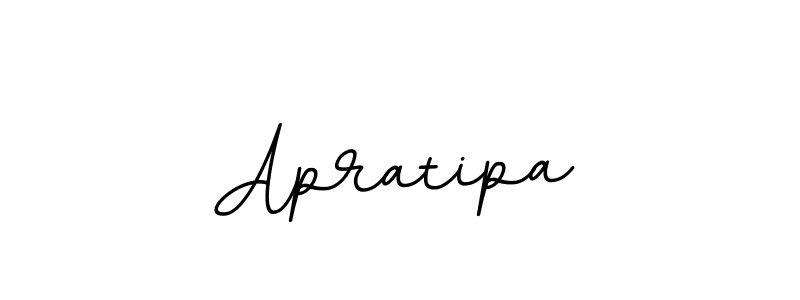 Design your own signature with our free online signature maker. With this signature software, you can create a handwritten (BallpointsItalic-DORy9) signature for name Apratipa. Apratipa signature style 11 images and pictures png